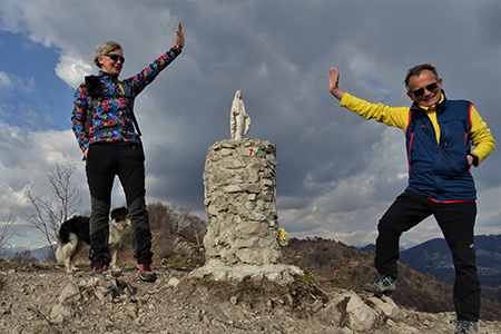 Anello Filaressa-Costone-Corna Bianca dal Monte di Nese via Salmezza il 19 marzo 2019 - FOTOGALLERY